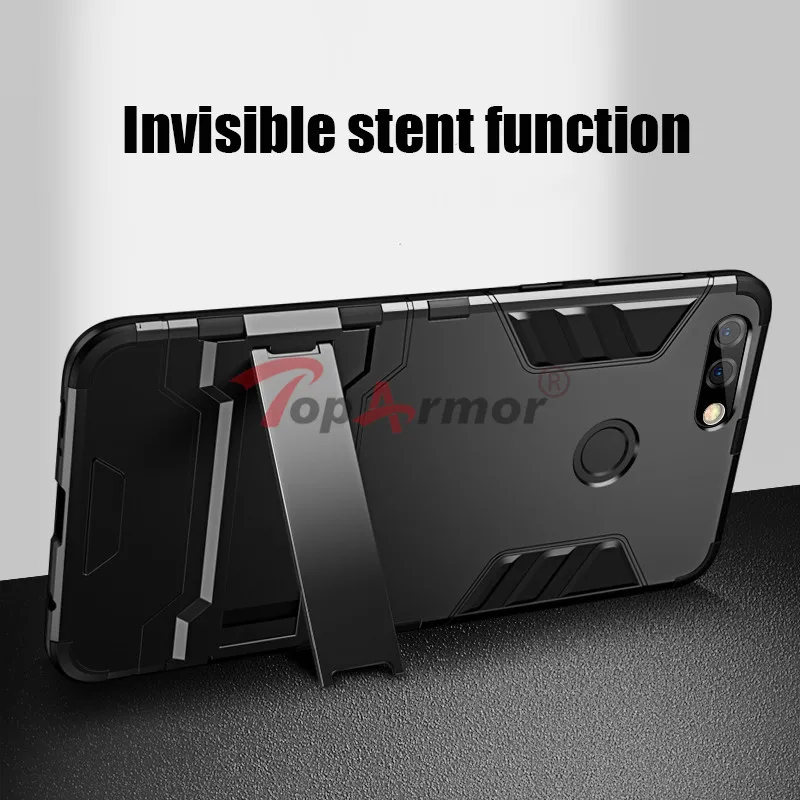 3D защитный чехол Гибридный ПК + ТПУ противоударный для Huawei Enjoy 6 7 Plus 7S 8 Y6 Pro 2017 P smart