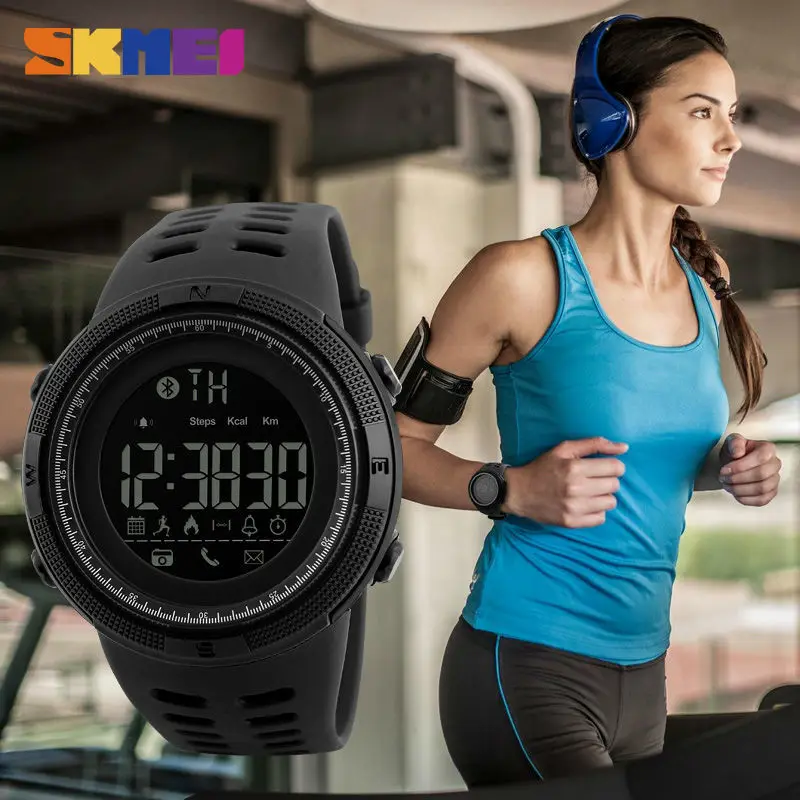 Смарт-часы SKMEI мужские водонепроницаемые с поддержкой Bluetooth | Электроника
