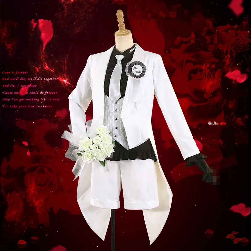 Предпродажа Аниме Косплей Черный Дворецкий Ciel Phantomhive и Elizabeth Lizzy косплей костюм