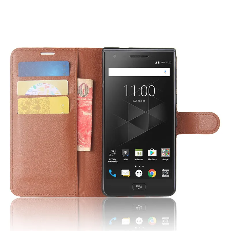 Чехол-бумажник для BlackBerry Motion DTEK70 Keyone Z3 Passport Silver Edition DTEK50 DTEK 70 кожаный чехол для телефона TPU