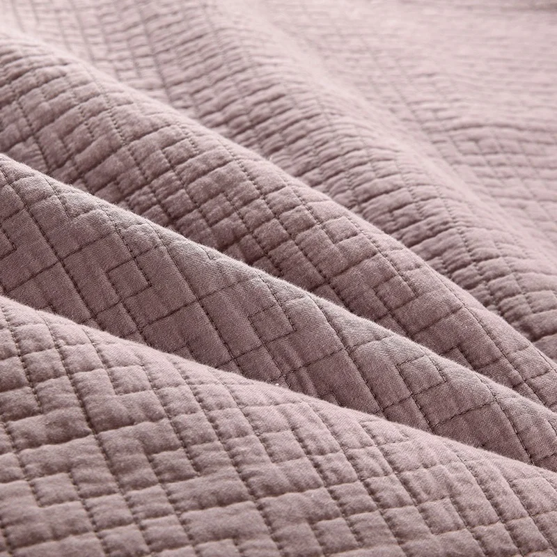 للبيع المفرش الصلبة على السرير لحاف مجموعات 3 قطعة أغطية مطرزة غطاء سرير مصنوع من القطن Pillowase الملك الحجم الصيف بطانية على السرير