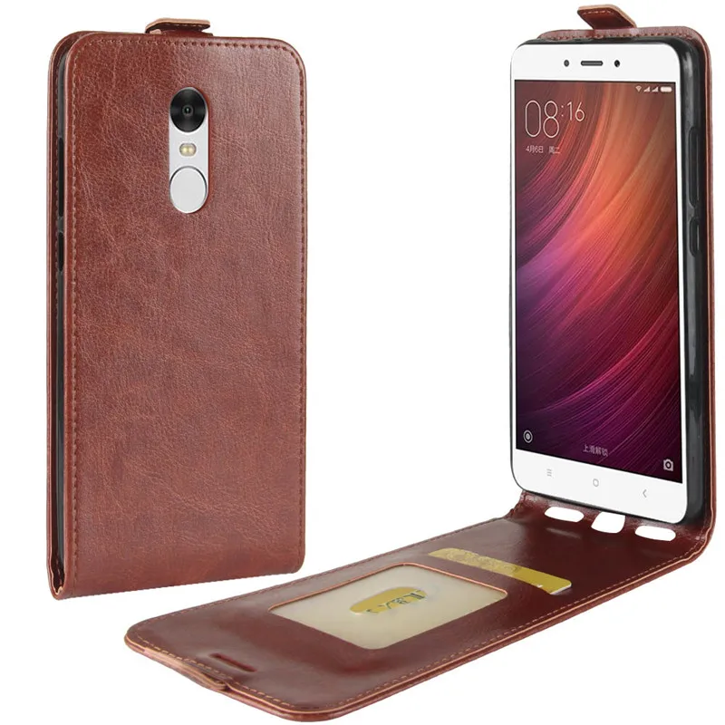 brown Для Xiaomi Redmi Note 4 Чехол-книжка, кожаный чехол из ТПУ, Xiomi Xiami Redmi Hongmi Note 4 Note4 Funda Capas Coque, чехол для телефона - Цвет: brown