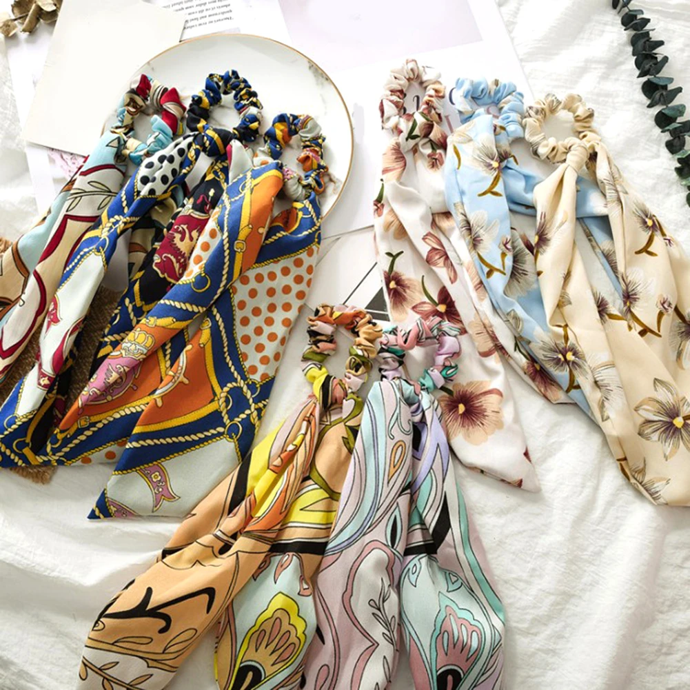 Резинки для волос с принтом Женская резинка эластичная резинки аксессуары