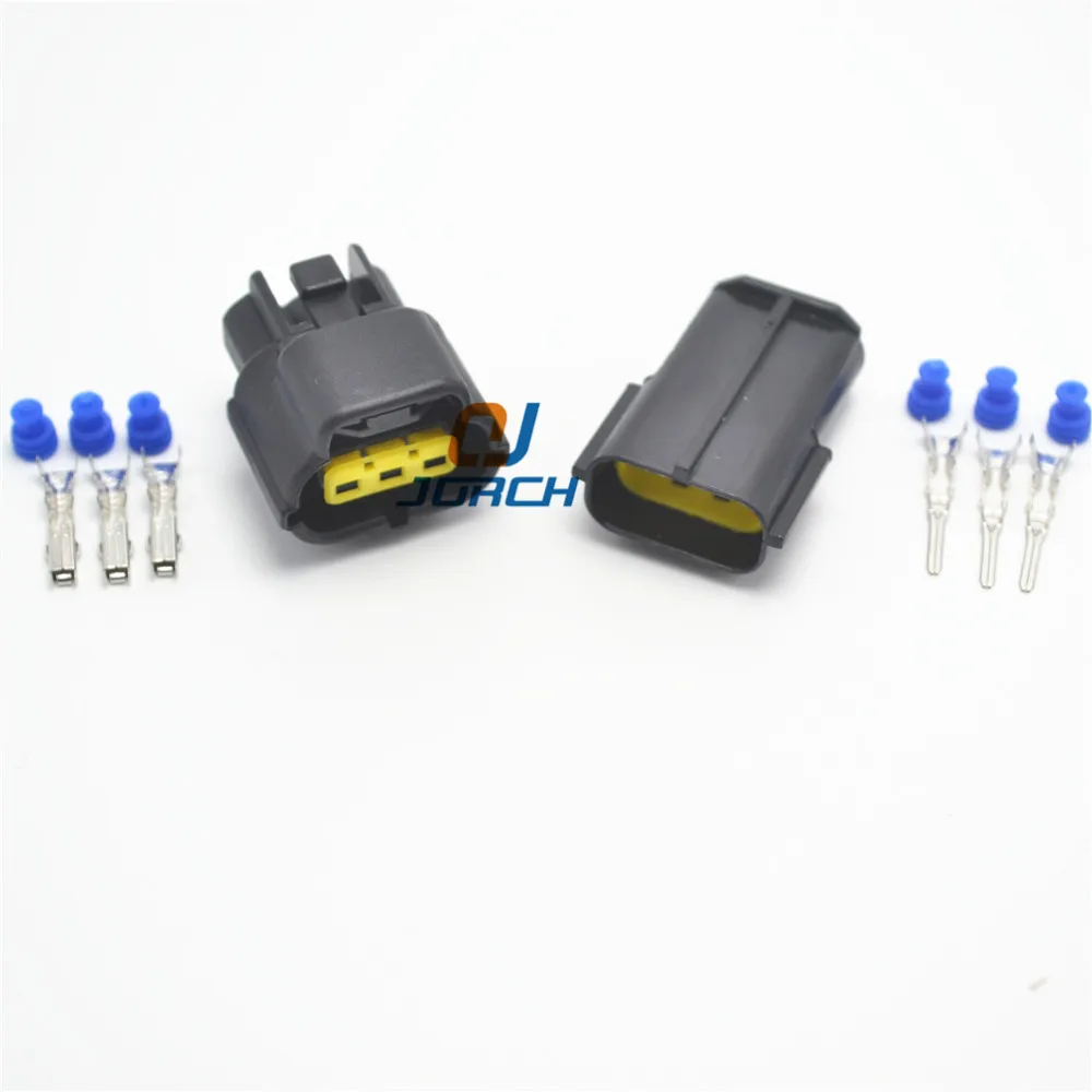 5 комплектов 3 контактный гнездовой разъем автомобильный Водонепроницаемый