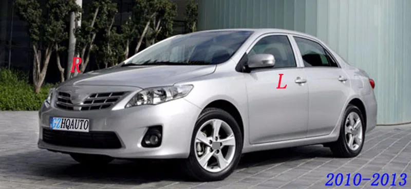 HengFei/автомобильные аксессуары для Toyota Corolla 2010~ 14, Корпус зеркала заднего вида, зеркало заднего вида, крышка зеркала, светильник