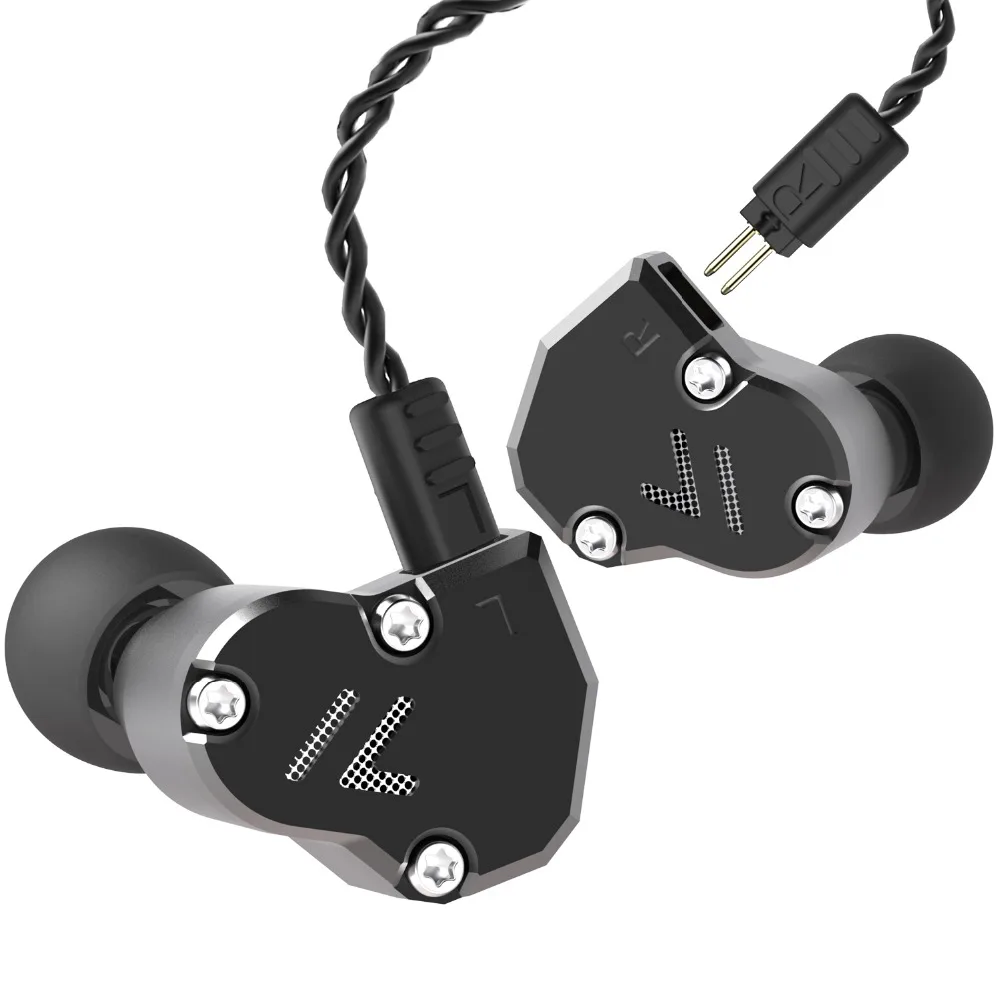 Наушники вкладыши Revonext QT2S 2DD + 1BA гибридная технология Hi Fi монитор спортивные