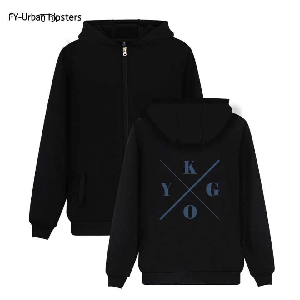 Толстовка DJ Kygo с логотипом на заказ худи в стиле хип-хоп осенние толстовки молнии