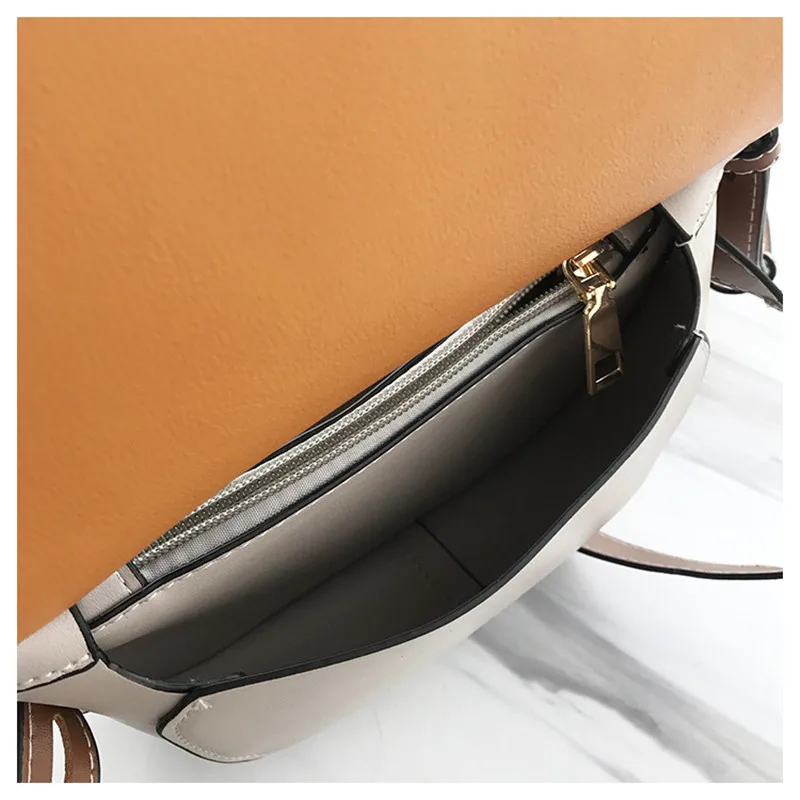 Women's Shoulder Bag Simple Design Saddle Bags with Bow Tie Small Messenger Semicircle Ladies Fashion HB957 | Багаж и сумки
