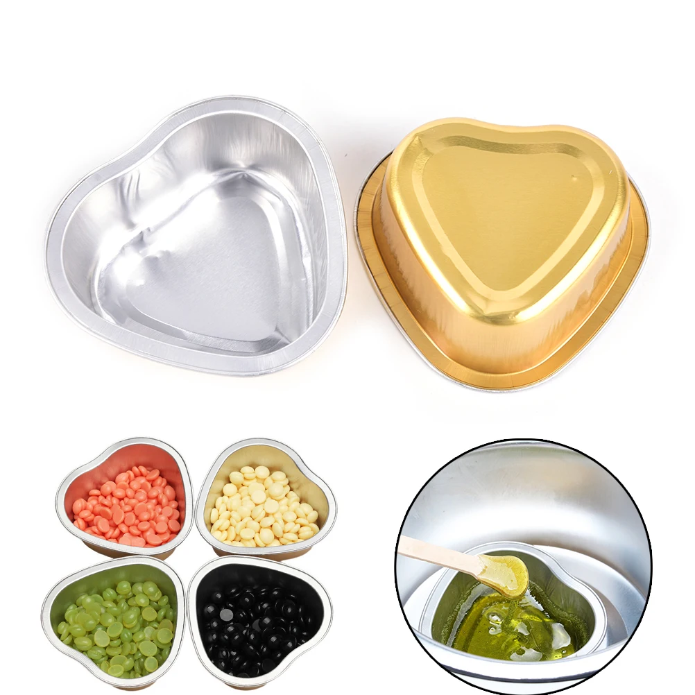 1 шт. пленка жесткая восковая чаша для удаления волос с воском в форме сердца