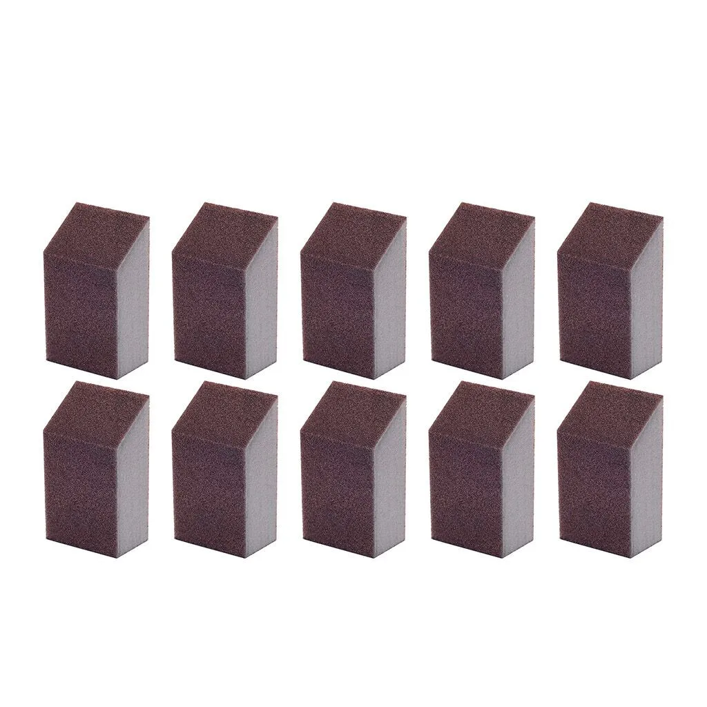 10pcs Sponge 10 шт./лот Карборундовая губка щетка кухонный спонж для чистки посуды очиститель инструмент губка для щеткой чаши нержавеющая#25 - Цвет: 10pcs Sponge