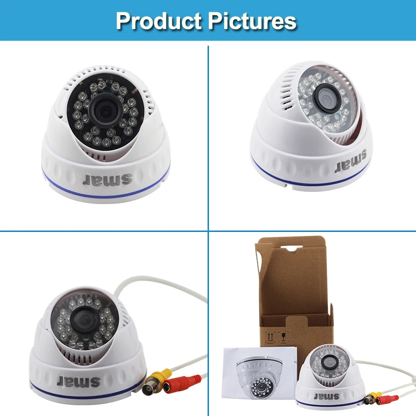 Smar CCTV камеры DVR Системы 960H 1000TVL на открытом воздухе камера безопасности H.264 4