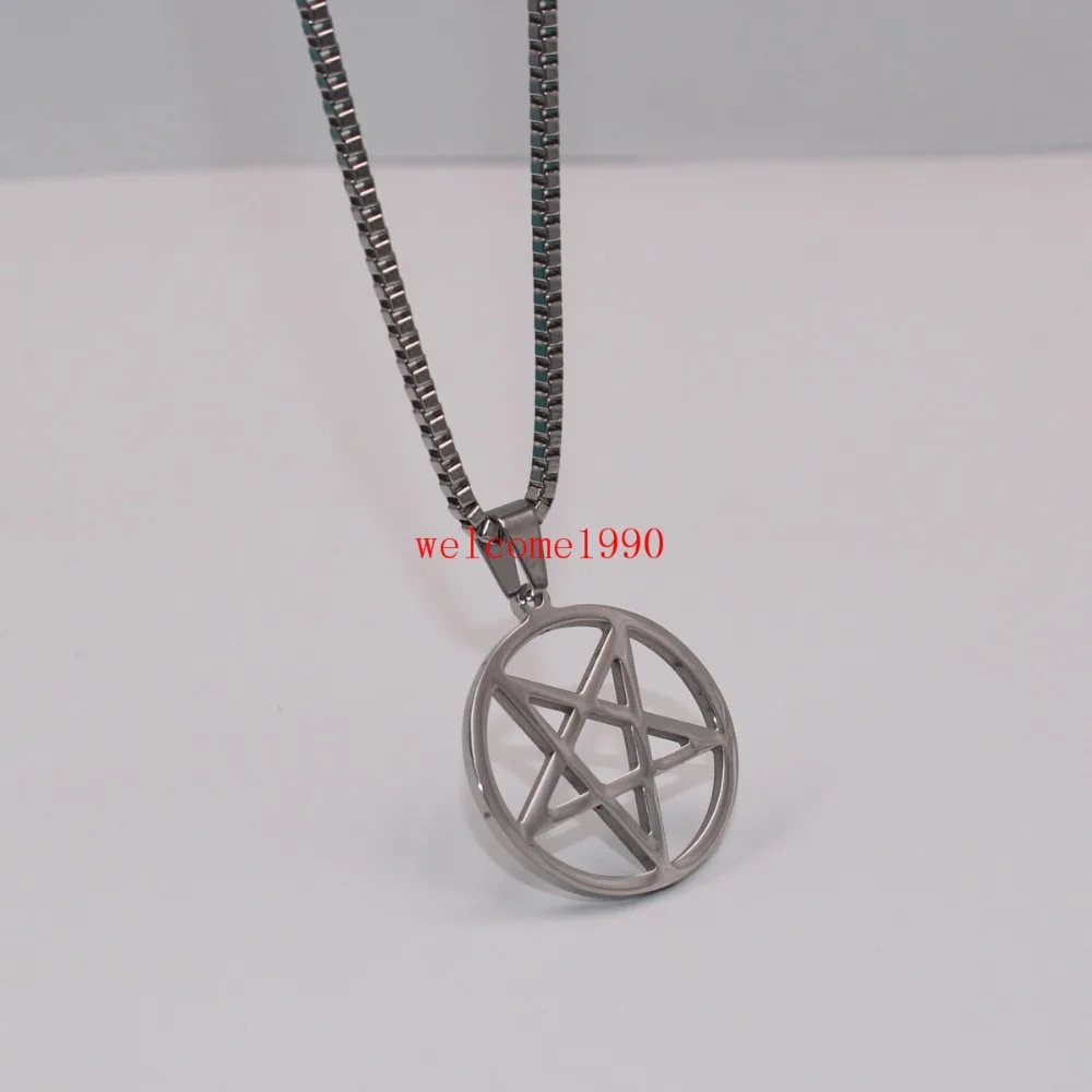 Золотые Религиозные ювелирные изделия Wicca с изображением перевернутой