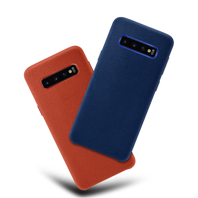 Официальный стиль для samsung S10 Plus чехол кожаный чехол для Galaxy S10 S10e Lite чехол s Роскошный замшевый полная защита