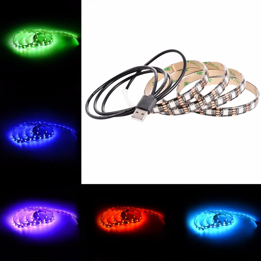 Светодиодная лента Lumiparty 1 м 60 светодиодов с usb-портом SMD5050 RGB набор меняющих цвет