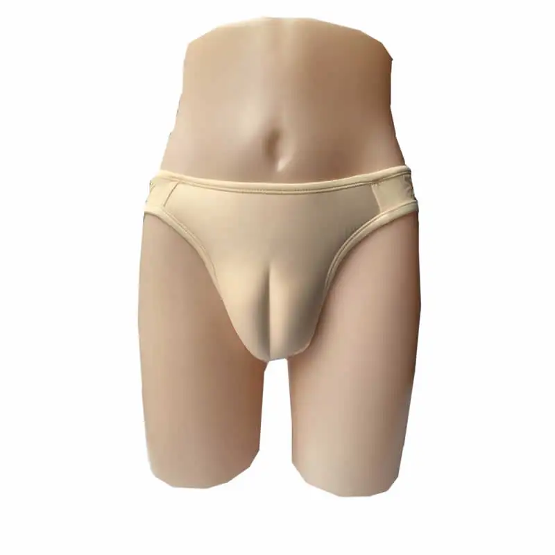 Контроль Трусики gaff, нижнее белье для трансвеститов транссексуалов Camel Toe PANTY для мужчин - Цвет: BEIGE