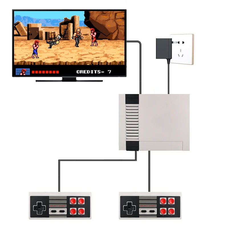 HDMI/AV выход ручной ретро Видео игровой консоли Мини ТВ встроенный классический 500/600 различных игр для 4K ТВ PAL& NTSC