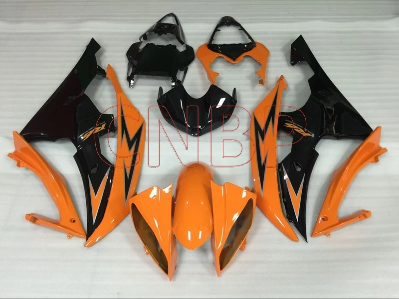 Комплекты для тела YZF600 R6 2008-2015 Обтекатели желто-черного цвета 14 15 YAMAHA YZFR6 2009 без