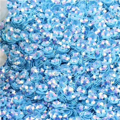 BUGD Multic Cup Flower Sequin 6 мм блестящие свободные блестки Blossom блестки сливы шитье, Свадебное Ремесло для одежды аксессуары - Цвет: BUGD