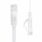 Сетевой кабель UTP CAT6 из чистой меди, плоский сетевой кабель Ethernet RJ45, белый и черный, 0,25 м, 0,5 м, 1 м, 1,5 м, 3 м, 5 м, 10 м, 15 м, 20 м
