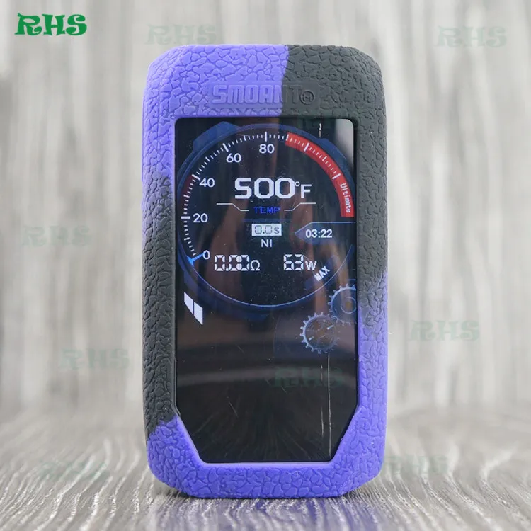 black purple Самый популярный силиконовый чехол для Smoant Naboo 225W 12 классных цветов на ваш выбор - Цвет: black purple