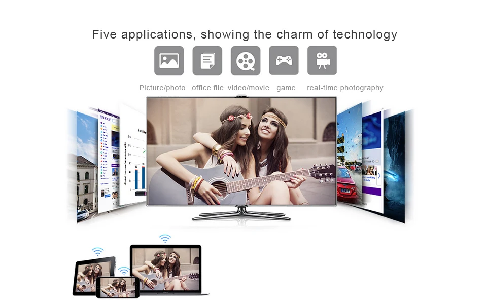 VOXLINK 1080P TV Stick Dongle Wired Display Airplay Receiver Support IOS chromecast Miracast For iPhone 7 plus 6 plu |