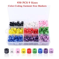 super value 450 pcs plastic size marker divider for clothes hanger in separate compartments storage box