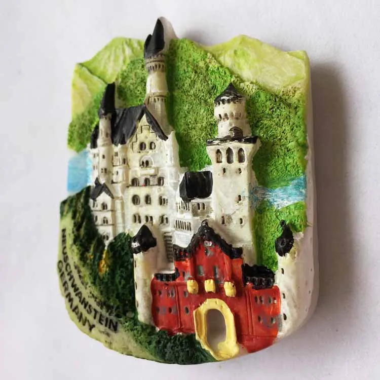 Магнитная наклейка для холодильника Lychee Германия Neuschwanstein известный ландшафт
