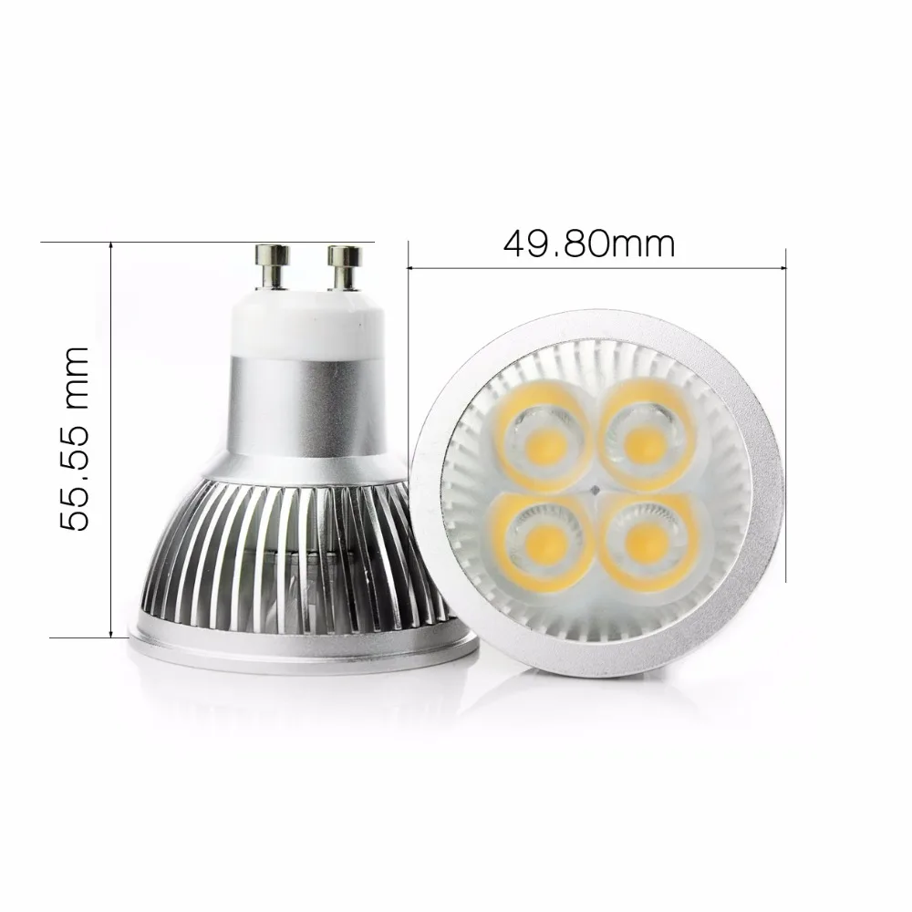 Супер яркий gu10 e27 пятно светодиодные лампочки LED теплые/Белый 220-240 В 6 Вт GU10 лампа