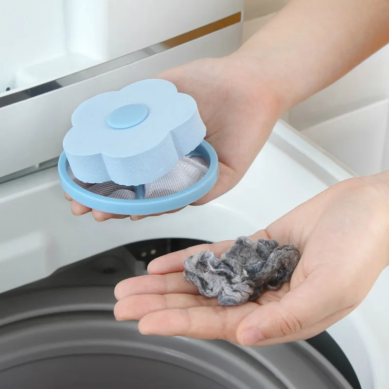 Clothes Hair Removal Catcher Filter Mesh Pouch Cleaning Ball Bag Dirty Fiber Collector Washing Machine Laundry Discs | Дом и сад