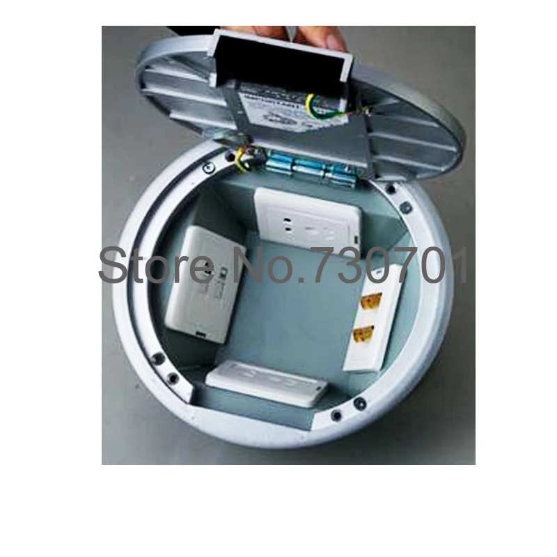 Круглый бетонный напольный блок питания алюминиевый материал 100 шт. на DHL |