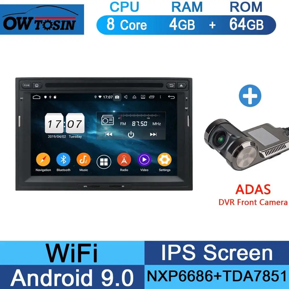 64G Adas Camera " ips Восьмиядерный 4G+ 64G Android 9,0 Автомобильный DVD радио gps для peugeot PG 3008 5008 Partner/Citroen Berlingo DSP CarPlay Parrot BT - Цвет: 64G Adas Camera