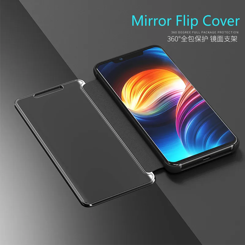 Чехол Alxun для Huawei Mate 20 Pro зеркальный кожаный флип-чехол с подставкой умный чехол Lite