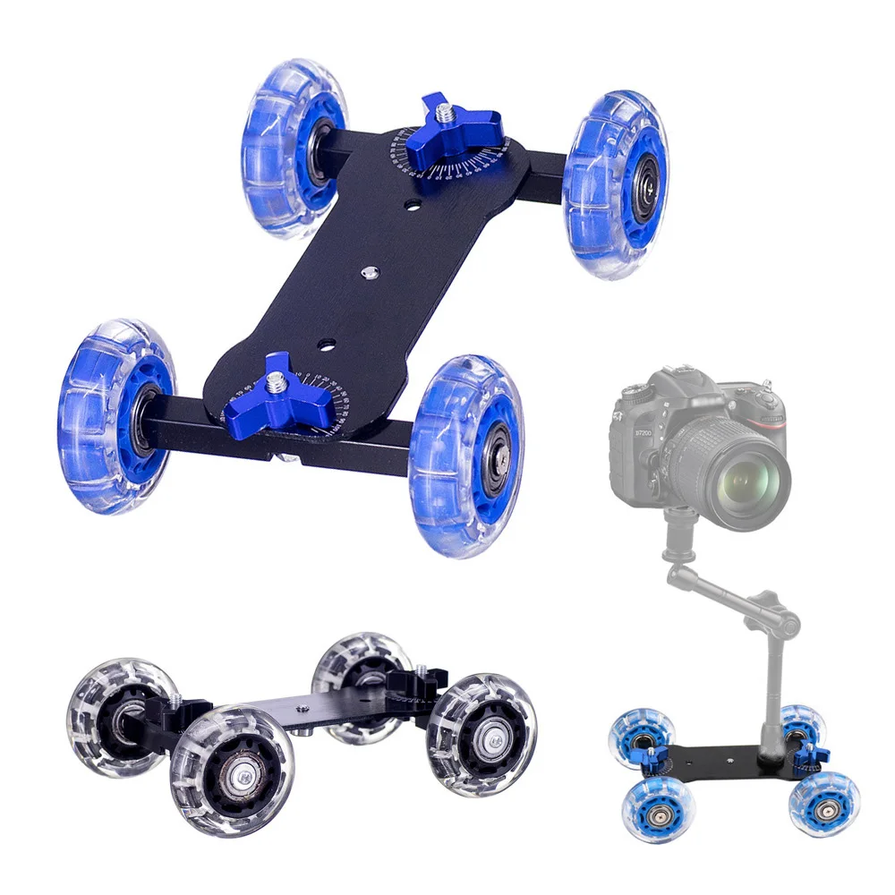 Мини портативные настольные рельсы автомобильный стабилизатор для камер Canon Nikon