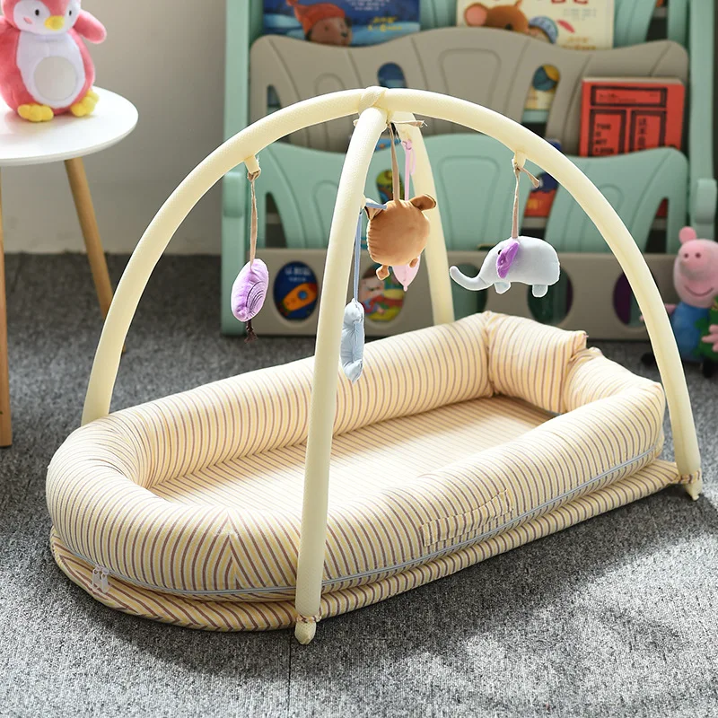 Baby Nest Crib Portable Removable Washable Travel Bed For Children Infant Kids Cotton Cradle Play Mat Bassinet Bumper