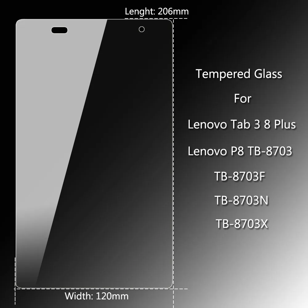 Закаленное стекло для Lenovo Tab3 8 Plus/P8 защитная пленка планшетного ПК с ЖК экраном