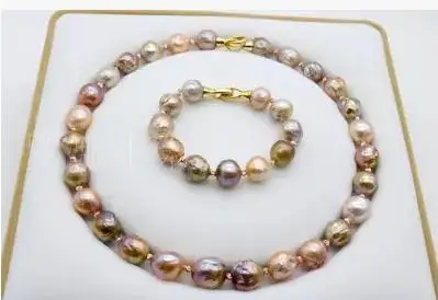 Женский свадебный подарок с натуральным жемчугом Эдисона свободный бисер 13 15 мм