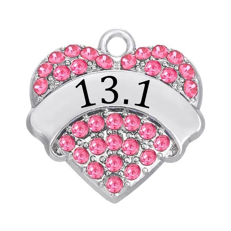 Металлический сплав серебра покрытие полумарафон 13 1 знак расстояния Подвески