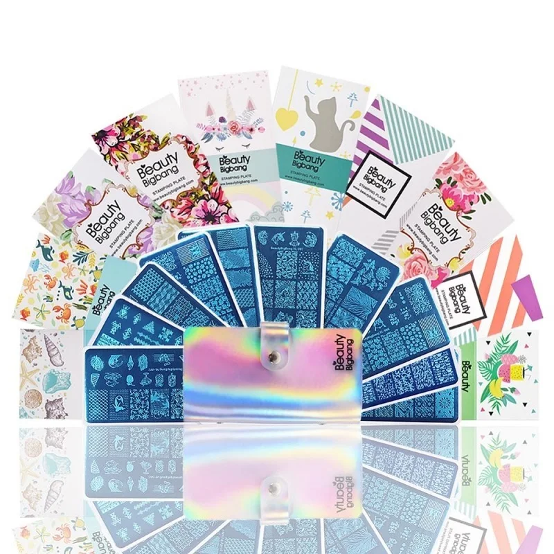 BeautyBigBang 6*12 см лак для ногтей 10 шт. набор дизайна прямоугольник Летний цветок