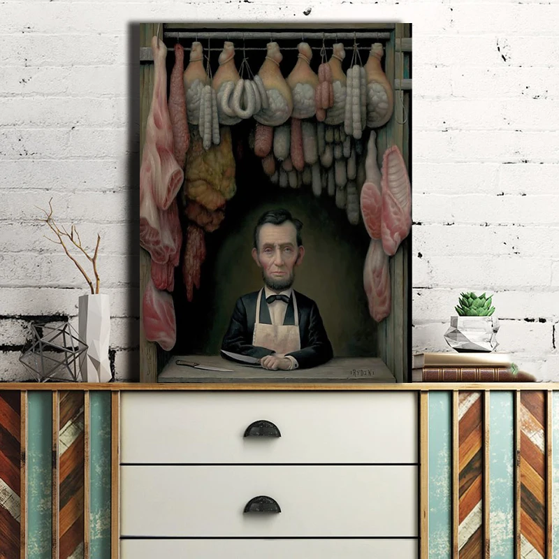 Картина на холсте с изображением дяди который продает мясо Марка Райдена картина