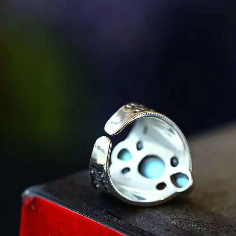 Кольца RADHORSE из серебра 925 для женщин, изысканное украшение, турквуаз, стиль Непала, ручная работа, стерлинговое серебро, регулируемые.