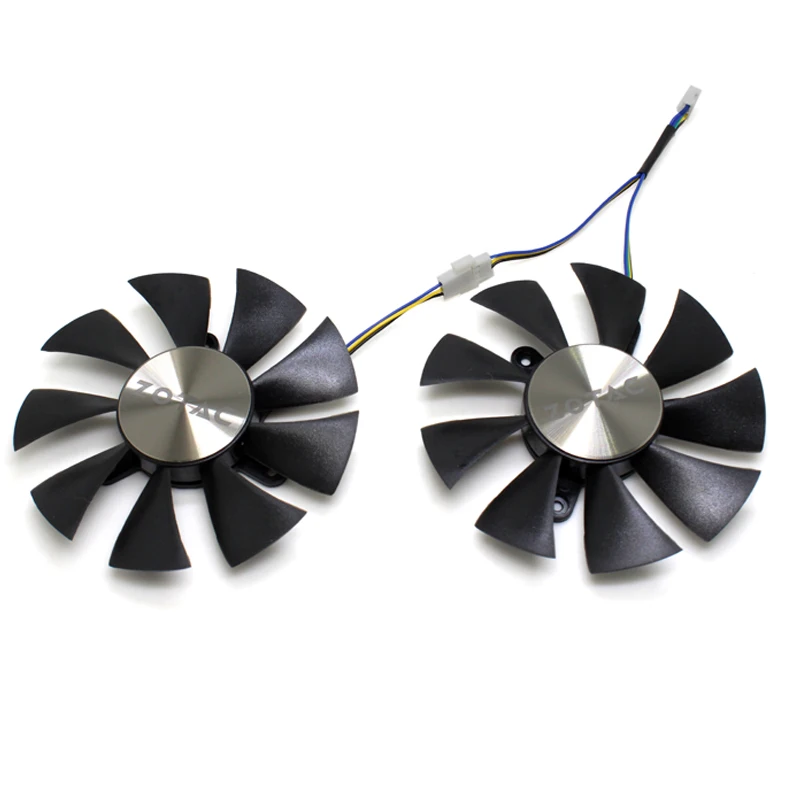 2 шт/piar 85 мм GFY09010E12SPA 4Pin кулер вентилятор Замена для ZOTAC AMP 1060 6 ГБ GTX 1070 мини видеокарта вентилятор охлаждения - Цвет лезвия: Own metal logo