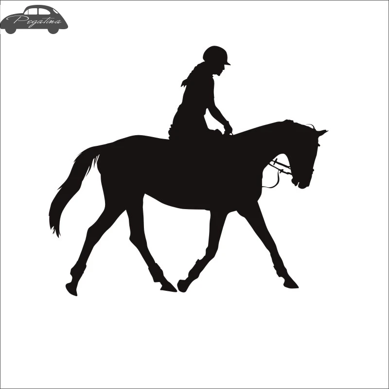 Верховая езда Гонки Наклейка автомобиля наклейка с ковбоем Horserace плакат