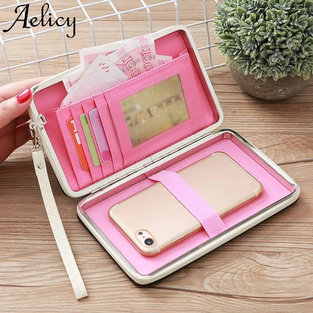 Aelicy женский длинный кошелек с бабочками для ланча клатч сумка мобильного