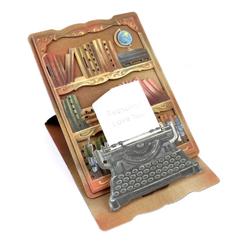 Книжная полка для резки металла трафареты DIY скрапбукинга фотоальбома