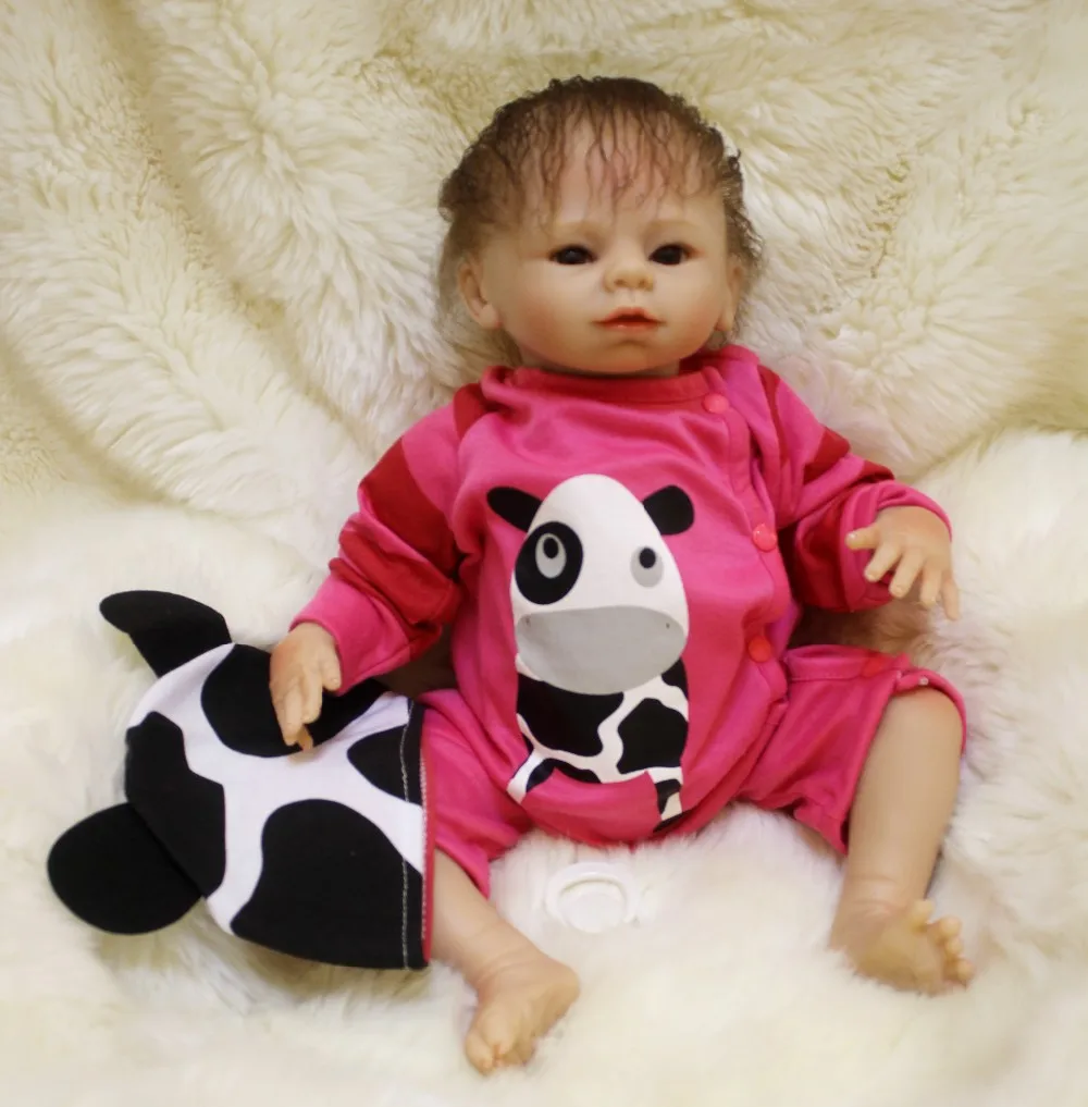 

18inch 45cm Lifelike Reborn Babies Soft Silicone Dolls Newborn bebe alive lol toys doll Baby Dolltoy For Child Christmas Gift