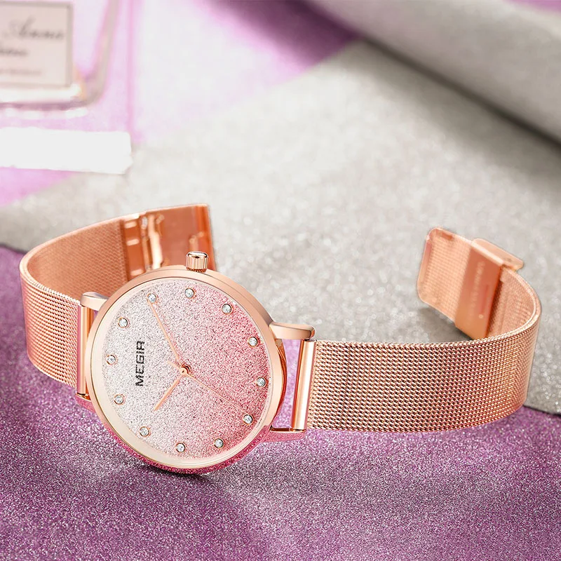 Light Luxury Girl Fashion Crystal Stainless Steel Analog Quartz Wrist Watch Bracelet 2020 New Women Metal Strap Wristwatch Clock | Наручные