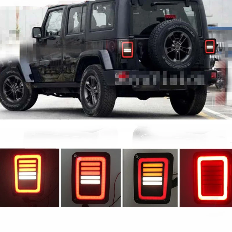 Популярный светодиодный задний фонарь для Jeep Wrangler JK 07-17 Автомобильный задний светильник серии задние лампы тормозной задний светильник Автомобильный светодиодный светильник