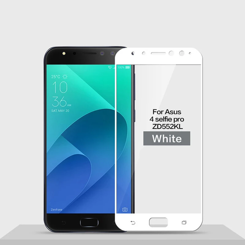3D закаленное стекло для Asus zenfone 4 selfie pro ZD552KL полное покрытие 9H защитная пленка