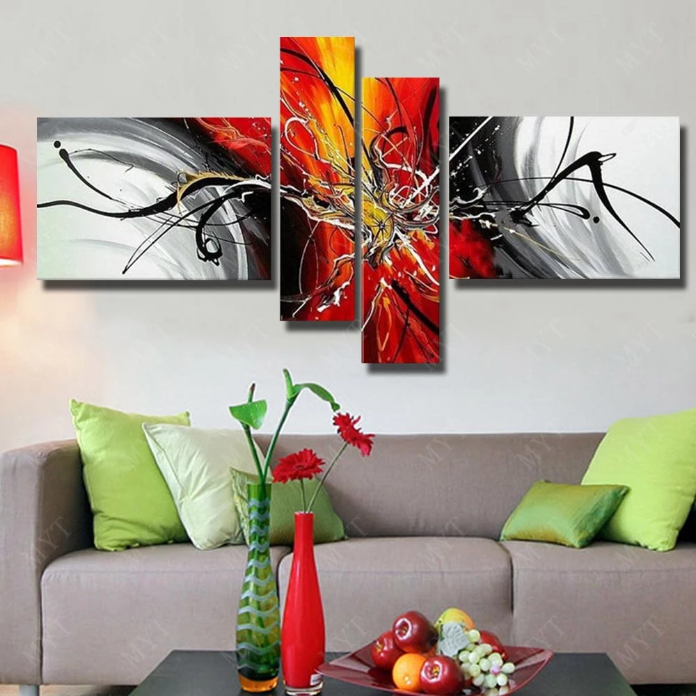 Mew картины ручной Рисование дизайнерские украшения дома дешевая цена Большие