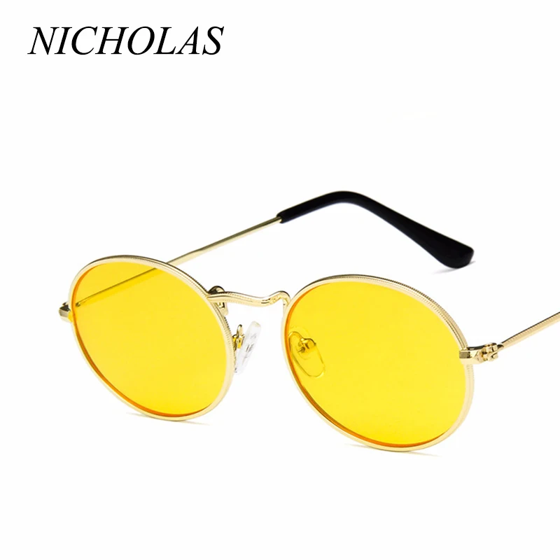 Солнцезащитные очки NICHOLAS Oval женские и мужские ретро Aolly солнцезащитные Oculos De Sol